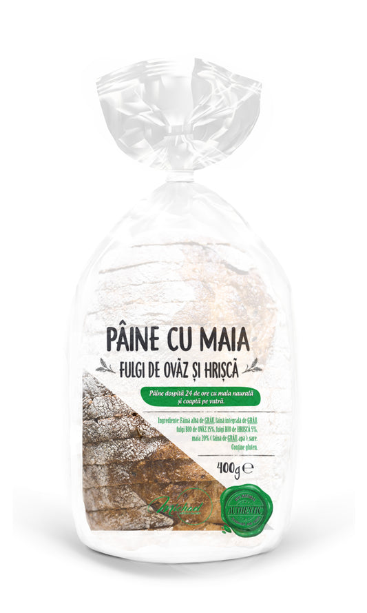 Pâine cu Maia Fulgi de Ovăz și Hrișcă - 400g